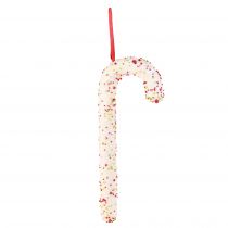 Artikel Candy Cane Hangers Witte Kleurrijke Glitter Decoratie 30cm 4-delige Set