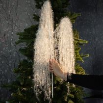 Artikel Kunstmatige wintertak in wit met een besneeuwde, bevroren uitstraling, 70 cm