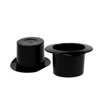Artikel Cilinder zwart 7cm 9 st
