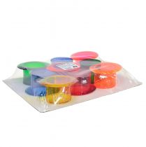 Artikel Plantenbak decoratieve cilinder kleurrijke tafeldecoratie 12×10×6,5cm 9st