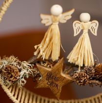 Artikel Adventsdecoratie engel decoratieve bloempluggen 5×11cm 12 st