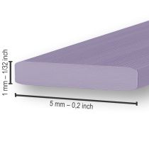 Artikel Aluminium platdraad lavendel 5mm 10m