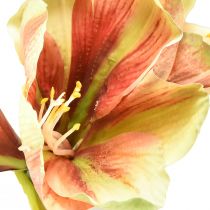 Artikel Kunstamaryllisbloem in roze en geel - 66 cm - ideaal cadeau-idee en stijlvolle decoratie voor interieur