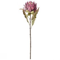Artikel Kunst Artisjok Grote Kunstbloem Dry Look Paars 76cm