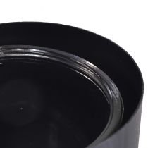 Artikel Antiek grijze metalen houder met hartvorm en glazen houder - 30 cm decoratie voor een romantische sfeer 2 stuks