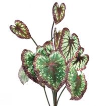 Artikel Begonia Kunstplanten Bladbegonia&#39;s Groen Paars 62cm