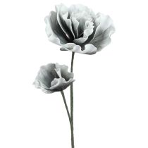 Artikel Bloemen Foam Grote Kunstbloemen Foam Grijs 85cm 2st