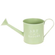 Artikel Bloempot, decoratieve gieter, mintgroene zinken plantenbak, Ø16,5 cm