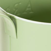 Artikel Bloempot, decoratieve gieter, mintgroene zinken plantenbak, Ø16,5 cm