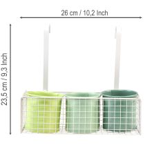Artikel Hangende bloempot, balkondecoratie, keukendecoratie, L26cm