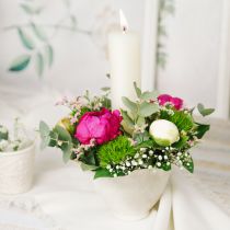 Artikel Bloempot keramiek plantenbak bloembeker plantenpot wit Ø19cm
