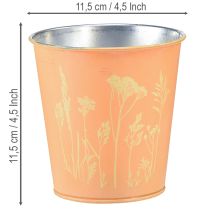 Artikel Metalen bloempot, plantenbak, perzikgeel, Ø11,5 cm H11,5 cm