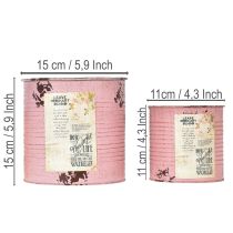 Artikel Bloempottenset voor balkon en tuin, decoratieve plantenbakken, vintage stijl, 15 cm, 3 stuks