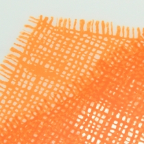 Artikel Bloementas jute patroon oranje L40cm B12-30 50 st