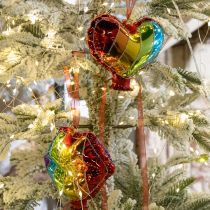 Artikel Feestelijke glazen decoratie in de vorm van een hartkusje voor Kerstmis