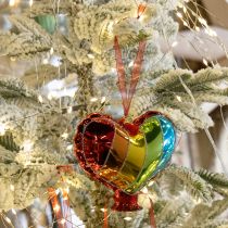 Artikel Feestelijke glazen decoratie in de vorm van een hartkusje voor Kerstmis