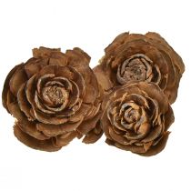 Artikel Kegels van cederhout geslepen als roos cederroos 4-6cm naturel 50 st