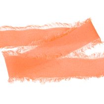 Artikel Chiffon lint oranje pastel stof lint franjes 40mm 15m