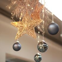 Artikel Kerstboomversiering, Adventsdecoratie, sterhanger goudkleurig B30cm 4 stuks