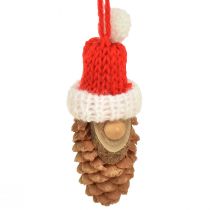 Artikel Kerstboomdecoratie kabouterkegel kabouter rood 9cm 12st