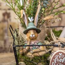 Deco konijn konijn buste decoratiefiguur konijnenkop 18cm