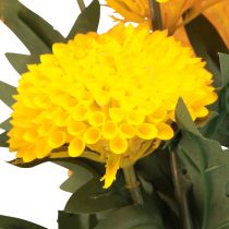 Artikel Dahlia kunstdecoratiebloemen gele bloesem L64cm, set van 3