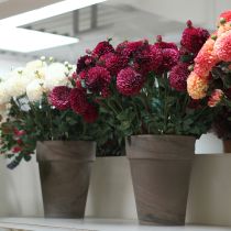 Artikel Dahlia kunstbloemen met paarse bloesem Ø10cm L80cm 2 stuks