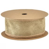 Artikel Fluweellint decoratief lint sieradenlint fluweel bruin B50mm L8m