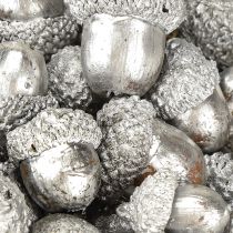 Artikel Decoratieve eikels zilver, Adventsdecoratie, natuurlijke herfstvruchten, landhuis Ø1,5 – 2,5 cm L1,5 – 3 cm 300 g