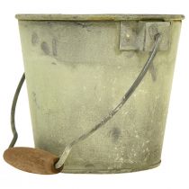 Artikel Decoratieve emmer metaal roest vintage Ø15/17,5/22cm set van 3