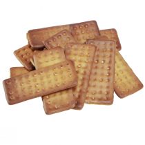 Artikel Decoratieve koekjes, kunstmatig voedsel, 24 stuks, 9x4cm, tafeldecoratie, etalagedecoratie, evenementendecoratie, foto-accessoires