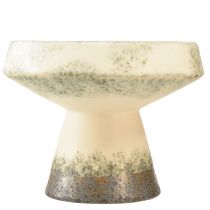 Artikel Decoratieve schaal keramiek schaal crème grijsgroen Ø20cm H16cm