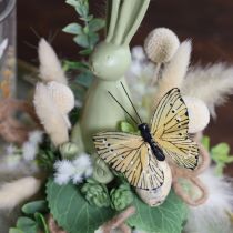 Artikel Decoratieve vlinders op draad voor kleurrijke tafeldecoraties, 7 cm, 12 stuks