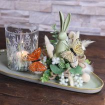Artikel Decoratieve vlinders op draad voor kleurrijke tafeldecoraties, 7 cm, 12 stuks
