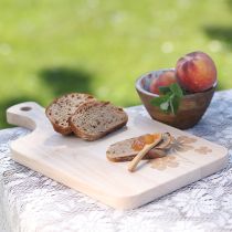 Artikel Decoratieve snijplank met klaverblaadjes, mangohout, 38×22cm