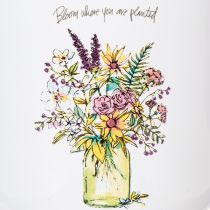 Artikel Decoratieve mok/plantenpot, geëmailleerd, Ø11,5 cm H10 cm