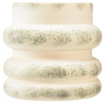 Artikel Decoratieve plantenbak voor droge arrangementen crème grijsgroen 16×16cm