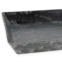 Artikel Decoratief dienblad antraciet 27cm x 12cm
