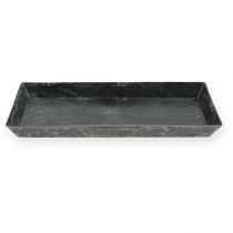 Artikel Decoratief dienblad antraciet 27cm x 12cm