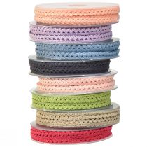 Artikel Kanten rand sierlint diverse kleuren B9mm L20m