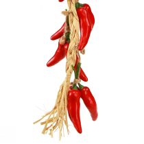 Artikel Decoratieve hanger zomer chilipepers rood kunstmatig L50cm