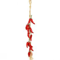 Artikel Decoratieve hanger zomer chilipepers rood kunstmatig L50cm