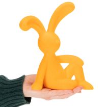 Artikel Decoratief paashaasje van plastic, ideaal als decoratie en cadeau-idee, 20 cm, 2 stuks