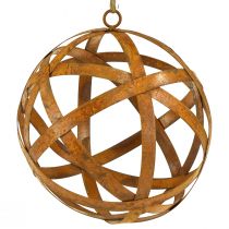 Artikel Decoratieve metalen bol roest voor het decoreren van vintage Ø20cm
