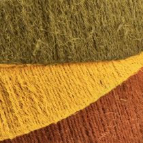 Artikel Decoratieve jute ring brede lus geel oker bruin Ø30cm 3st