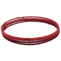 Artikel Decoratieve ring jute decoratielus rood donkerrood Ø30cm 4st