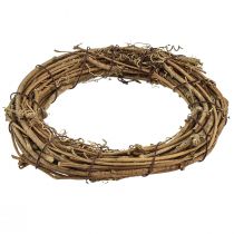 Artikel Decoratieve ring mini druivenkrans naturel Ø15cm 6 stuks DIY decoratie
