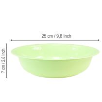 Artikel Decoratieve metalen schaal met emaille-look, limoengroen, 25 cm