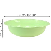 Artikel Decoratieve metalen schaal, groen, schaal van metaal met emaille-look, Ø29cm
