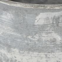 Artikel Decoratieve metalen schaal, ovaal, grijs, L22,5/19,5/16 cm, set van 3